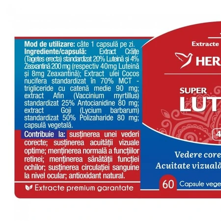 Herbagetica Super Luteína Zeaxantina x 60cps