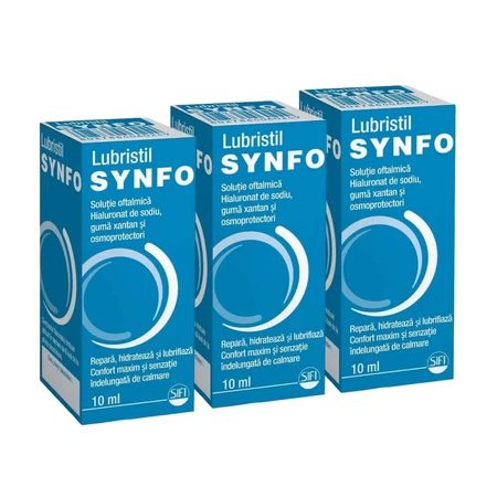Lubristil Synfo ophthalmic solution, 3 x 10 ml, Sifi