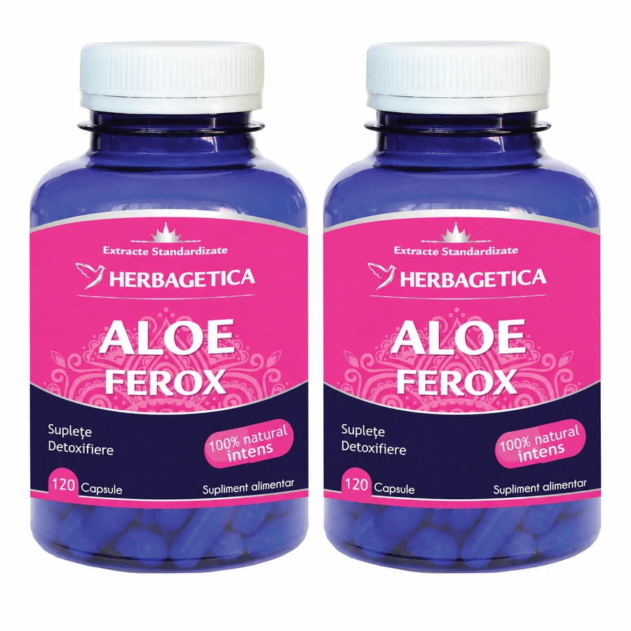 Aloe Ferox, 2x120 capsules, Herbagetica