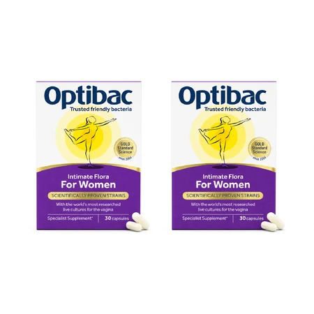 Optibac Probiotic for vaginal flora, 2 x 30 capsules