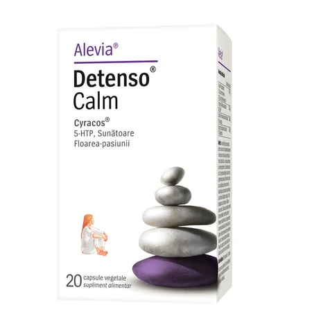 Suplemento antiestrés Detenso Calm, 20 cápsulas, Alevia