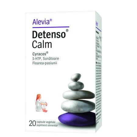 Suplemento antiestrés Detenso Calm, 20 cápsulas, Alevia