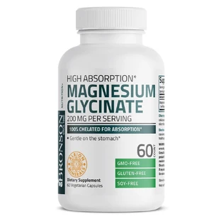 Bisglicinato de magnesio, 200 mg, 60 cápsulas, Bronson Laboratories