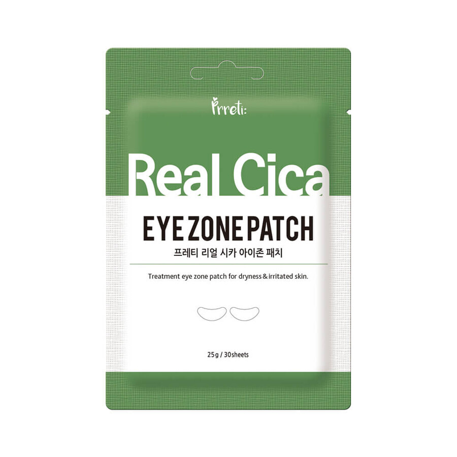 Eye patches with Cica, for dry and irritated skin, 30 pieces, Prreti
