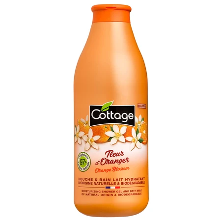 Duschgel und Bademilch mit Orangenblüten, 750 ml, Cottage