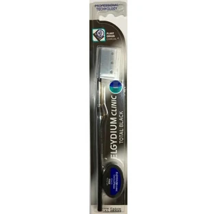 Clinic Total Black Zahnbürste + Zahnseide Schwarze Zahnseide, Elgydium
