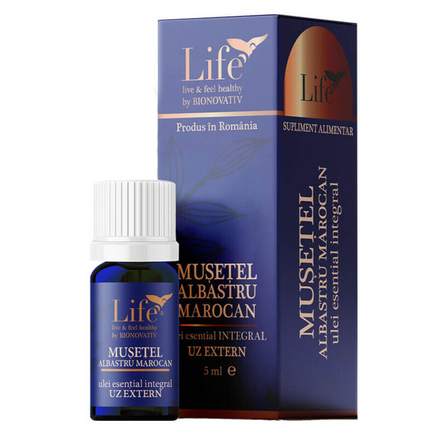 Cumpără Ulei esential integral de Musetel albastru marocan, 5 ml, Bionovativ Ulei esential integral de Musetel albastru marocan, 5 ml, Bionovativ