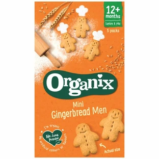 Organic ginger mini biscuits 12 months+, 5x20 g, Organix