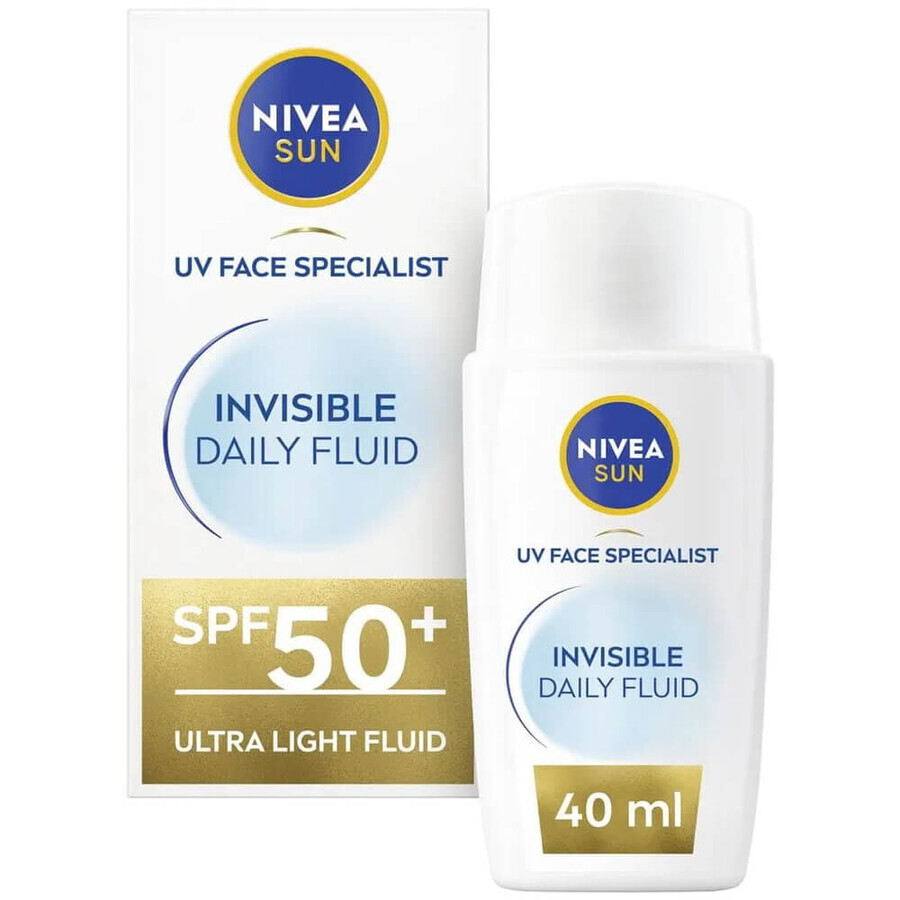 Invisible Daily Fluid SPF 50, 40 ml, Nivea Sun
