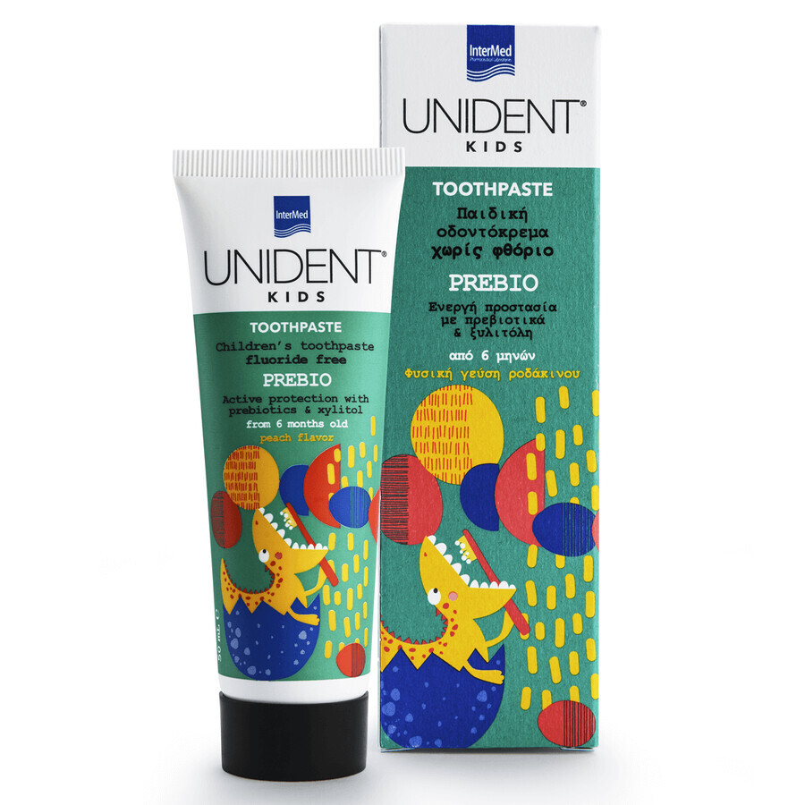 Tandpasta voor kinderen Prebio Unident Kids, 50 ml, Intermed