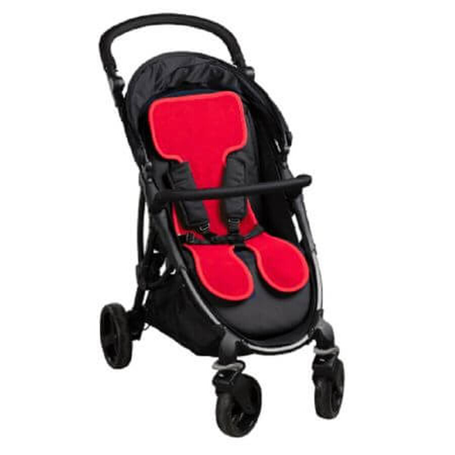 Anti-sweat protection for stroller, 3D Mesh Red, Air Cuddle