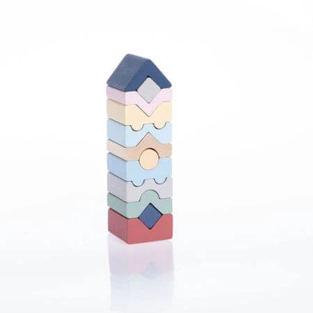 Wooden toy Tower Construction Set, Cubika