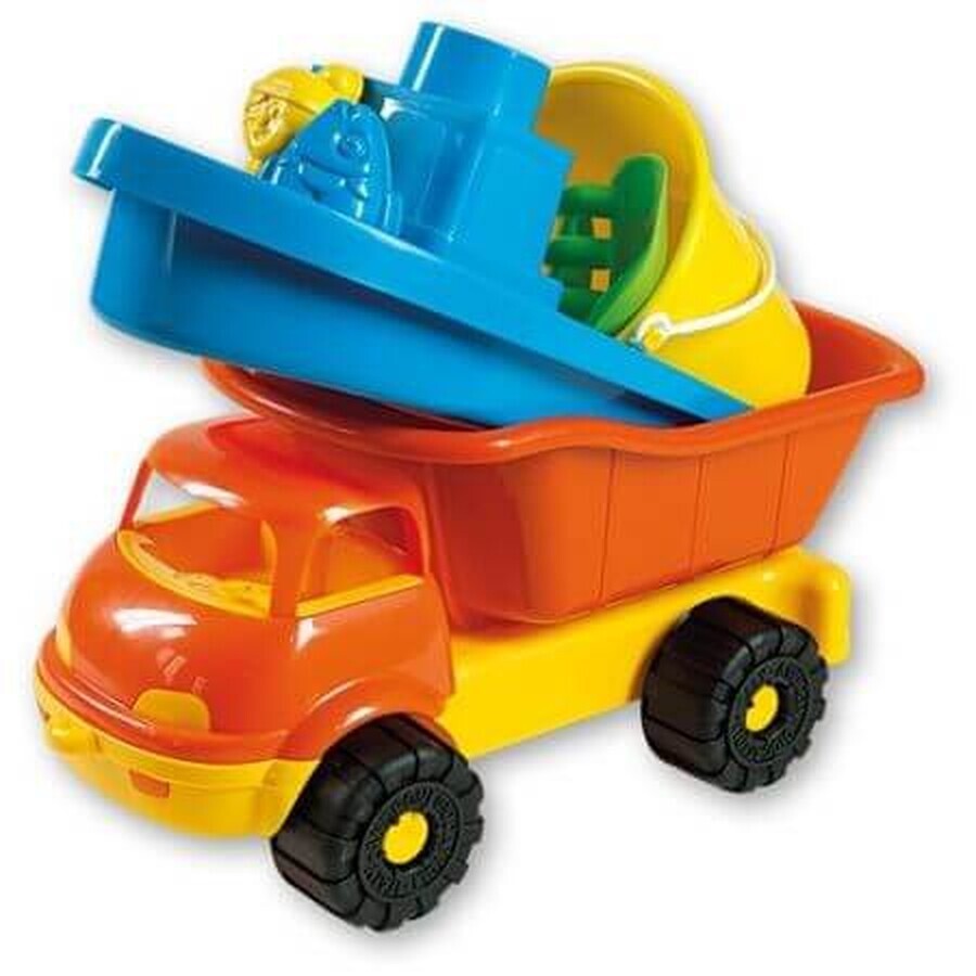 Plastic truck, barouche and sand accessories, +3 years, Androni