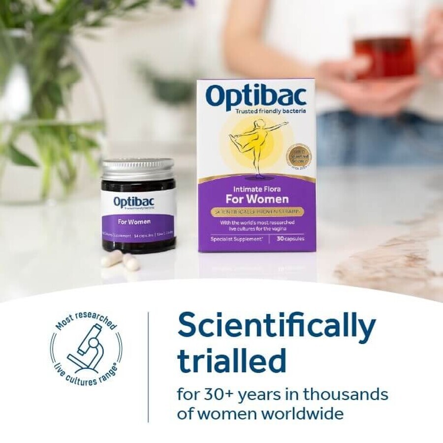 Probiotikum für Vaginalflora, 30 Kapseln, Optibac