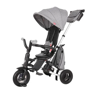 Ultra-folding tricycle for children Nova Rubber, Grey, Qplay