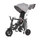 Ultra-folding tricycle for children Nova Rubber, Grey, Qplay