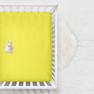 Sábana con elástico, 95x65 cm, Amarillo, Tuxi