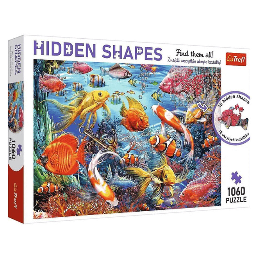 Underwater Life Hidden Shapes Puzzle, 1060 pieces, Trefl