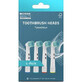 Sensitive toothbrush heads, 4 pieces, Nordic Quality