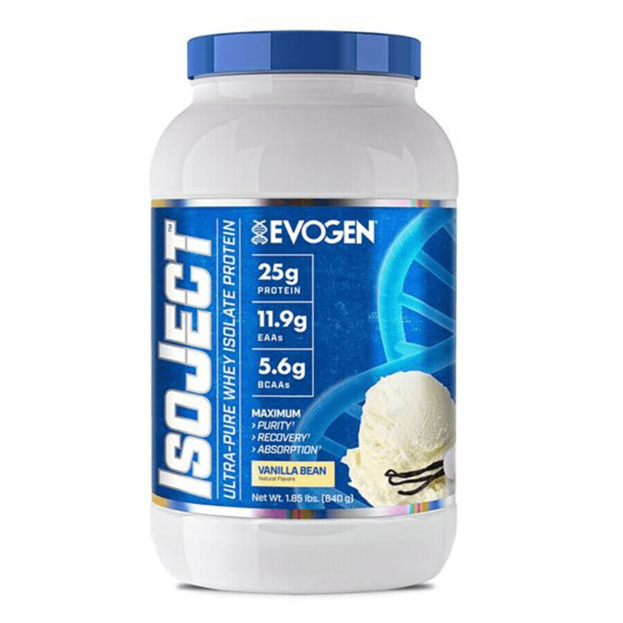 Isoject Proteinpulver Isolat mit Vanillegeschmack, 840 g, Evogen