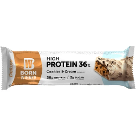 Barre protéinée avec biscuits et crème Deluxe, 55 g, Born Winner