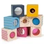 Set de 8 cubos sensoriales de madera, + 1 año, Big Jigs