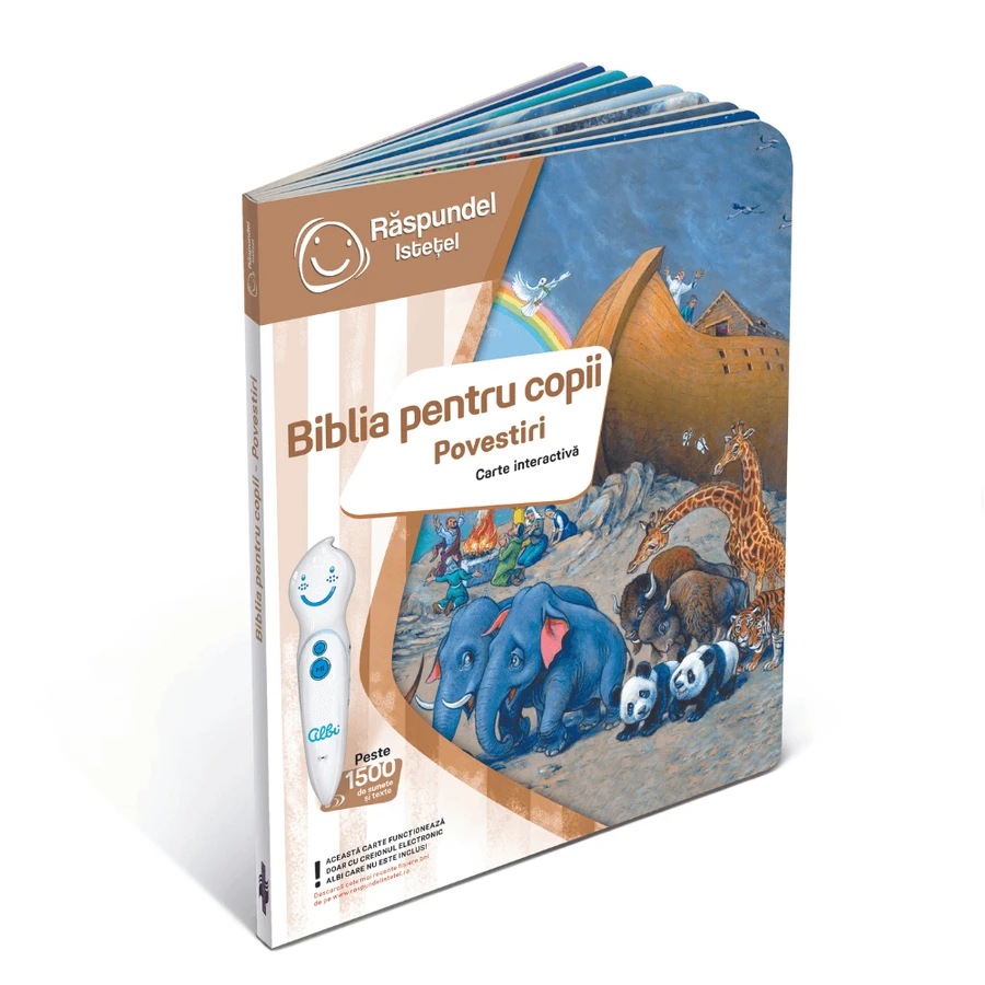 Interactive book Bible for children stories, +4 years, Raspundel Istetel