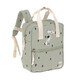 Backpack Square Happy Prints, Light Olive, Laessig