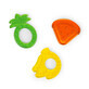 Set of 3 Juicy Chews Textured Teething Toys, Watermelon, Pineapple, Banana, + 3 months, Bright Starts