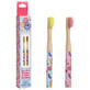 Juego de cepillos de dientes Smiley, 2 piezas, Take Kare