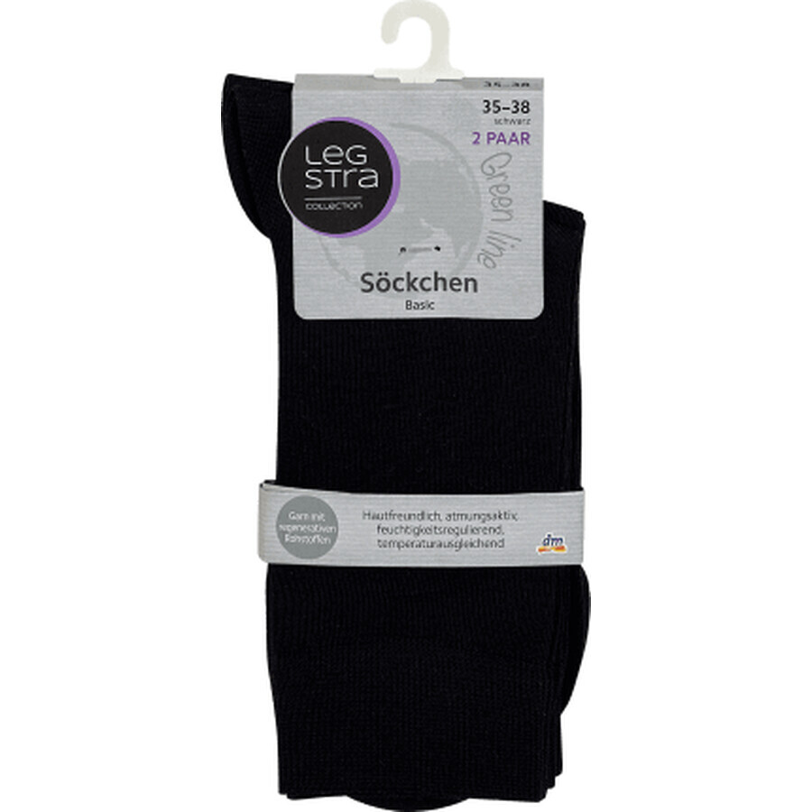 Legstra Black socks size 35-38, 1 pc