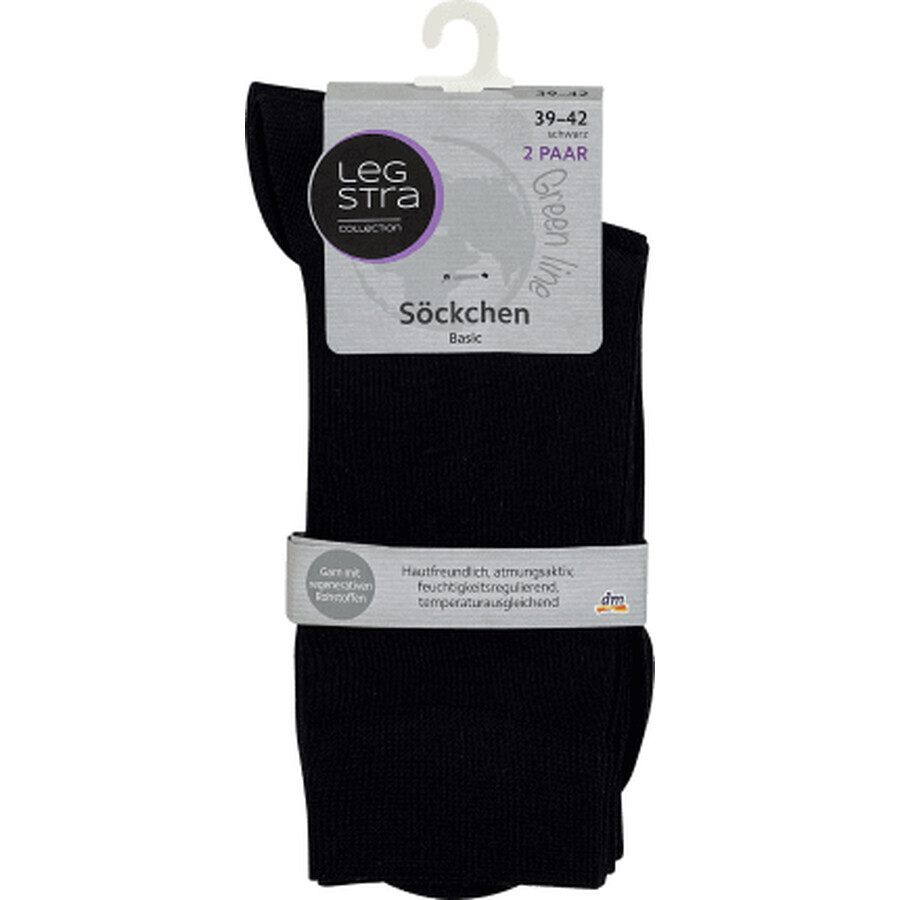 Legstra Schwarze Socken Größe 39-42, 1 Stück