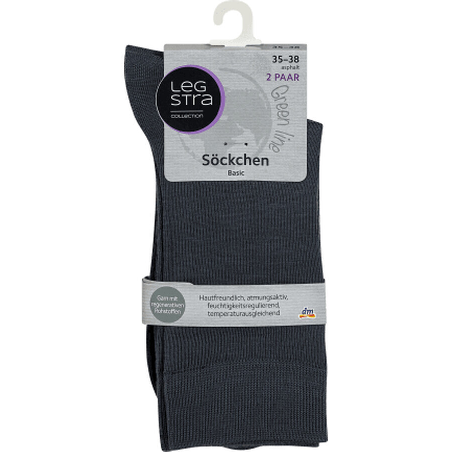 Legstra Dark gray socks size 35-38, 1 pc