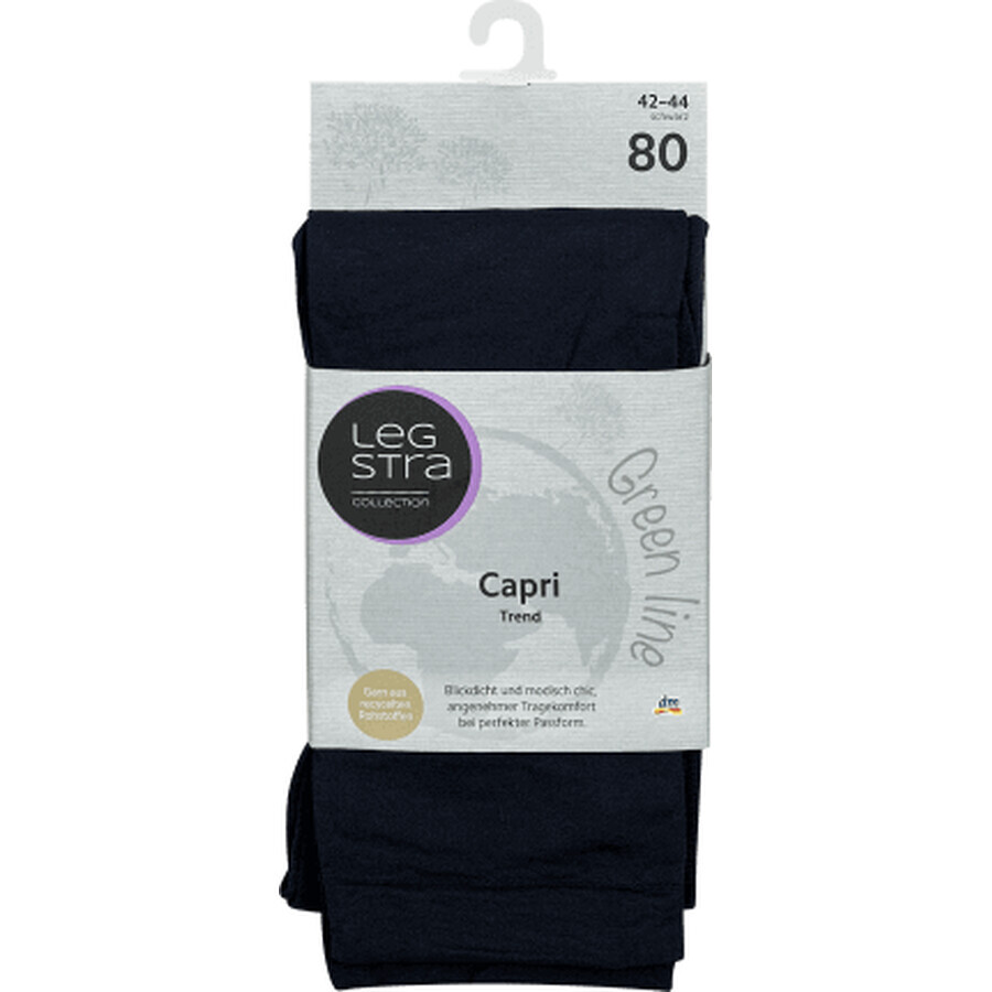 Legstra Black capri tights size 42-44, 1 pc