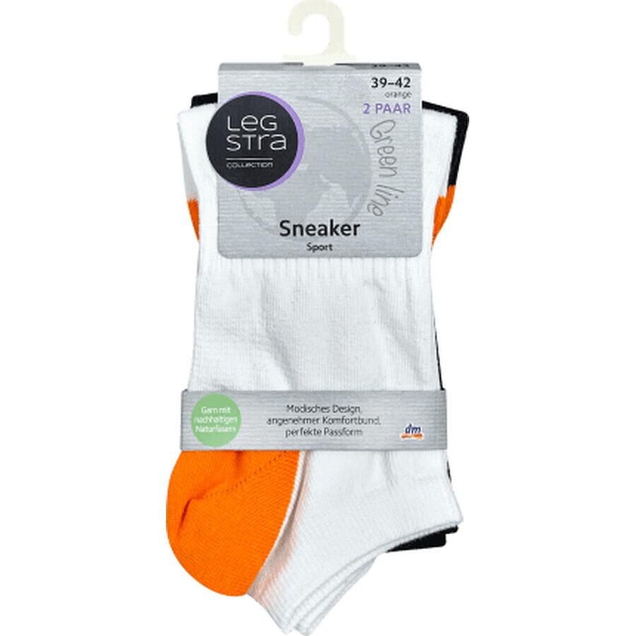 Legstra Orange sports socks size 39-42