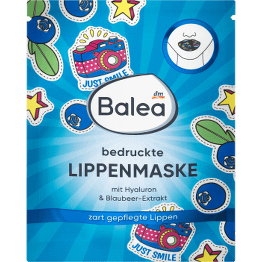 Balea Lip mask with blueberries and hyaluronic acid, 1 pc