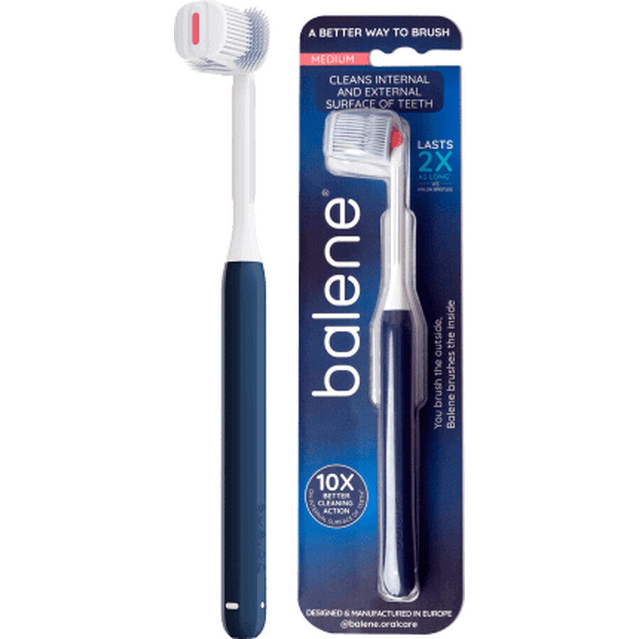 Balene Periuță de dinți Blue, 1 buc