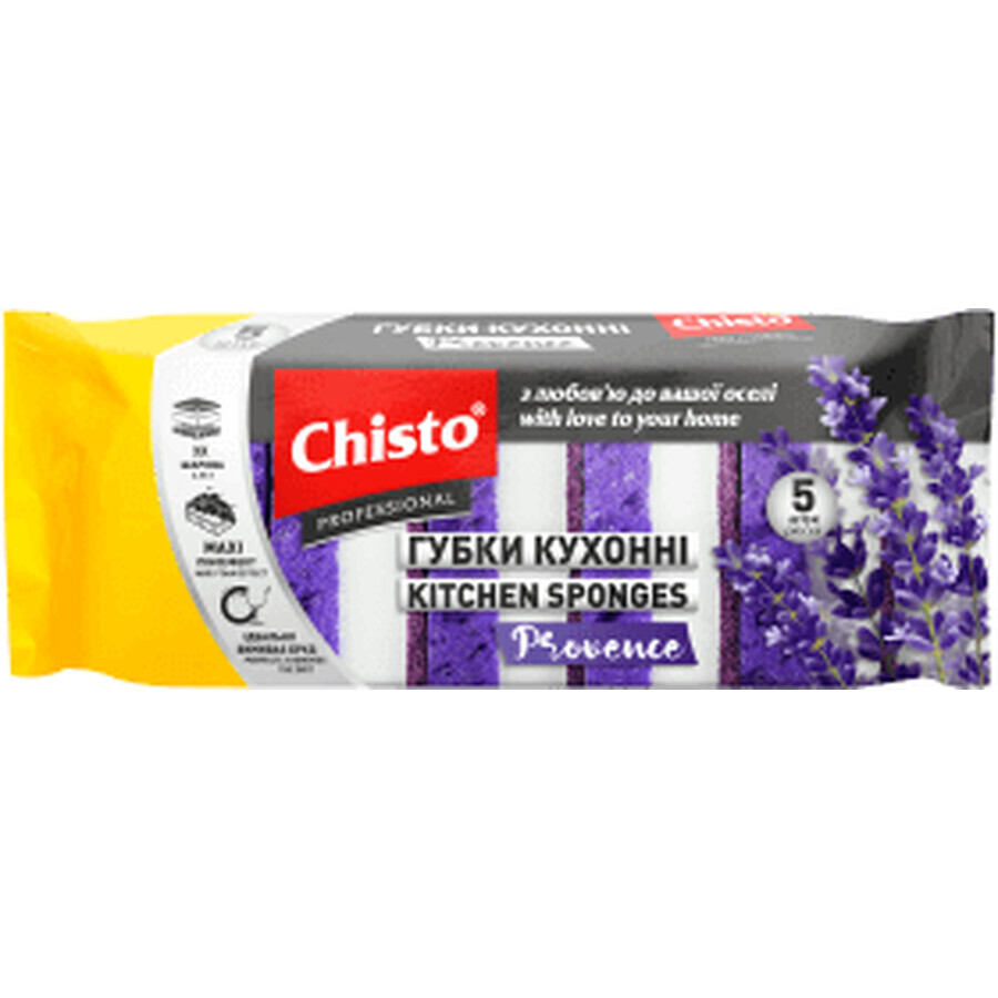 Cumpără Chisto Burete pentru spălat vase Provance, 5 buc Chisto Burete pentru spălat vase Provance, 5 buc