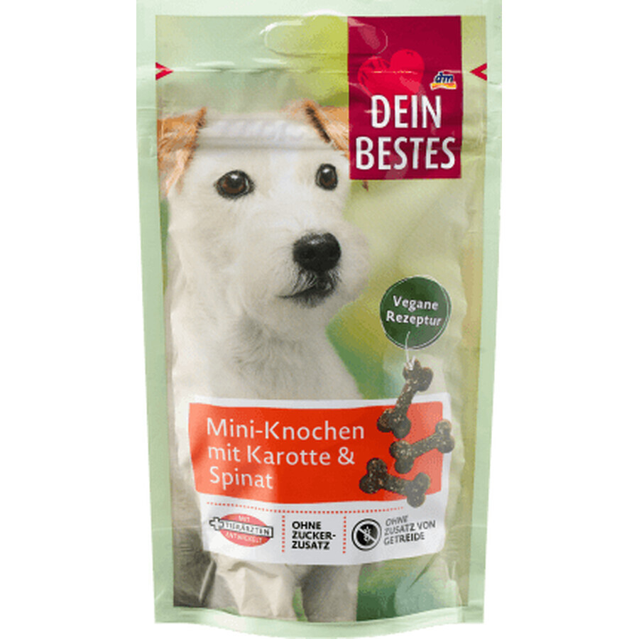 Dein Bestes Hondenvoer met wortel en spinazie, mini botjes, 60 g