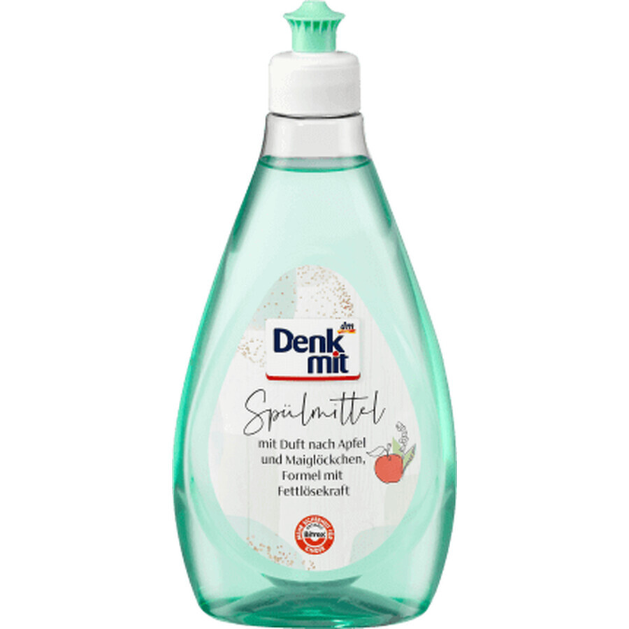 Denkmit Detergente para lavavajillas manual con aroma a manzana y lirio de los valles, 500 ml