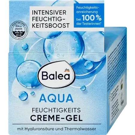 Balea Crème visage à l'acide hyaluronique et à l'eau thermale, 50 ml