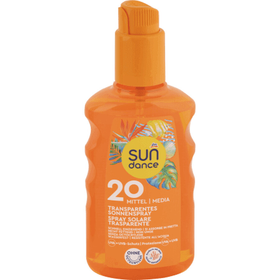 Sundance Transparentes Sonnenschutzspray SPF20, 200 ml