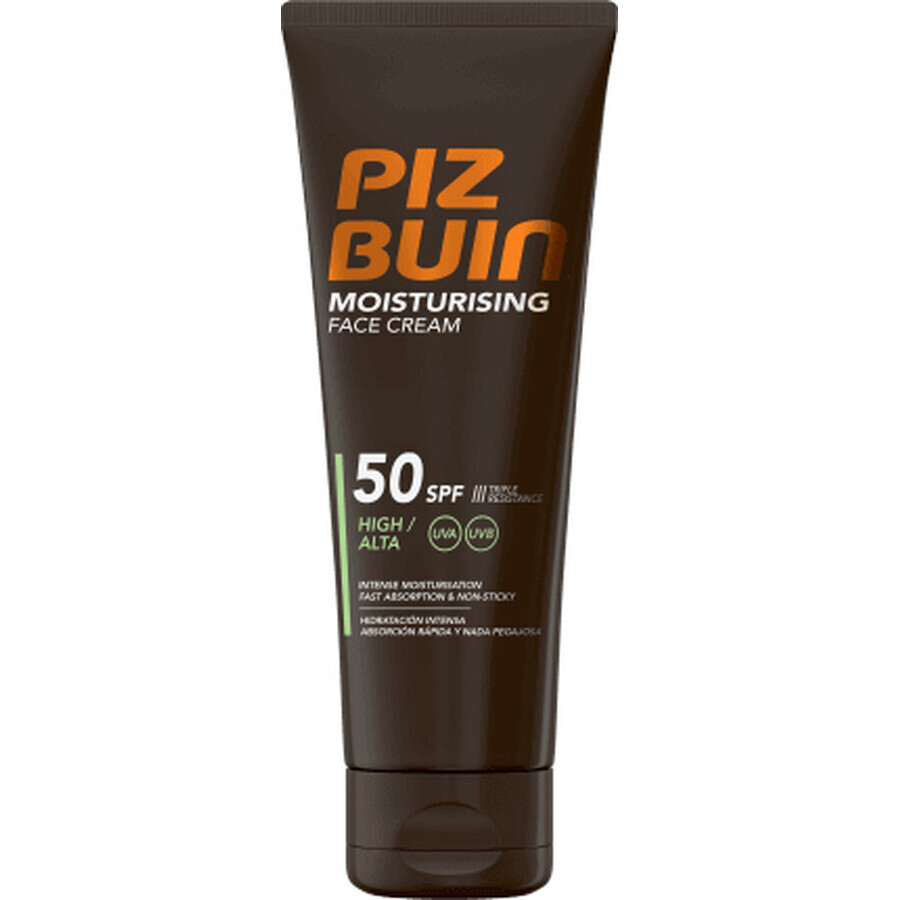 Piz Buin Crema viso idratante SPF 50, 50 ml