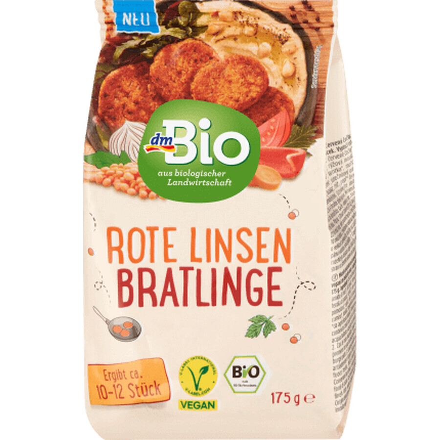 DmBio Chiftele de linte roșie, 175 g