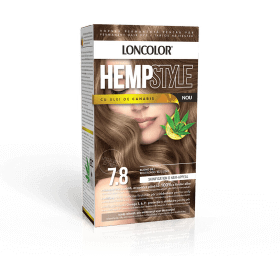 HEMPstyle Permanente haarverf met ammoniak 7.8 Blond Beige, 1 st