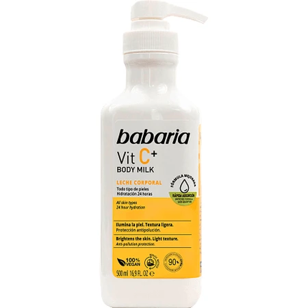 Babaria Body milk with vitamin C, 500 ml