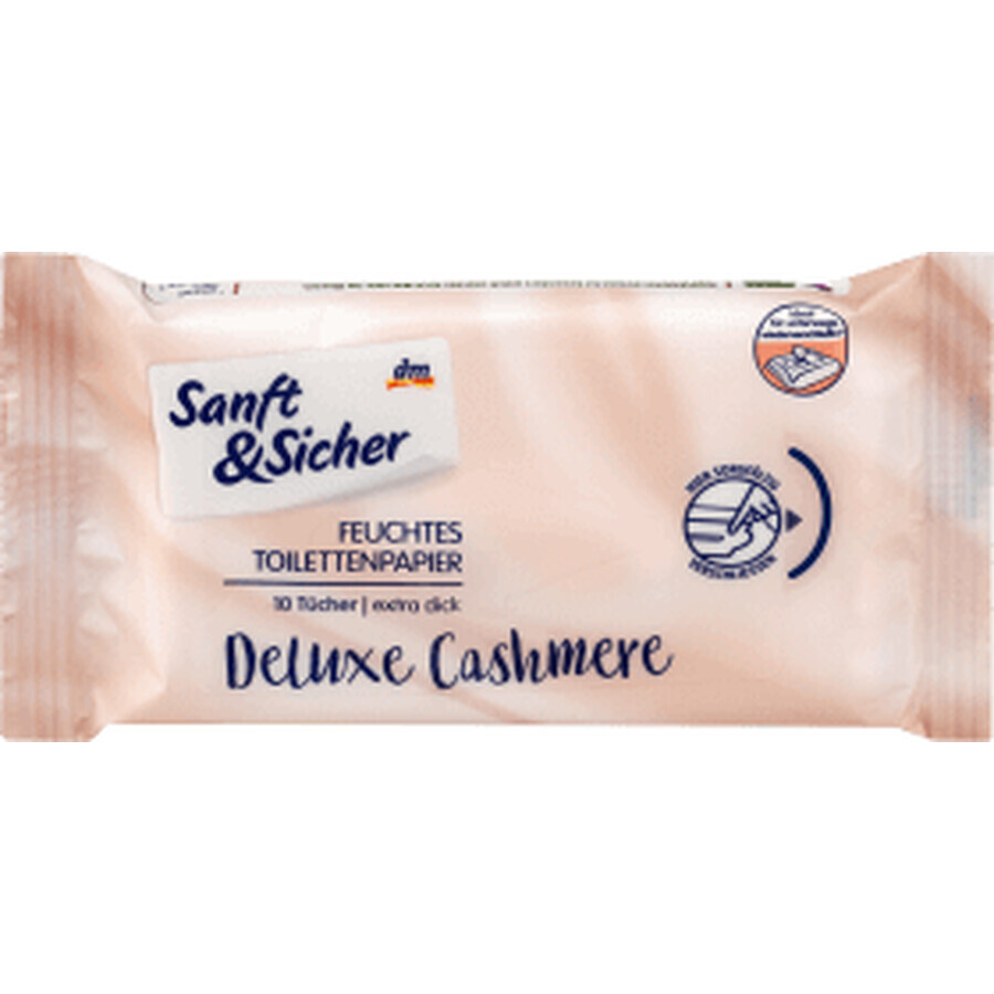 Shop Sanft&Sicher Deluxe Kaschmir-Toilettenpapier nass, 10 Stück Sanft&Sicher Deluxe Kaschmir-Toilettenpapier nass, 10 Stück