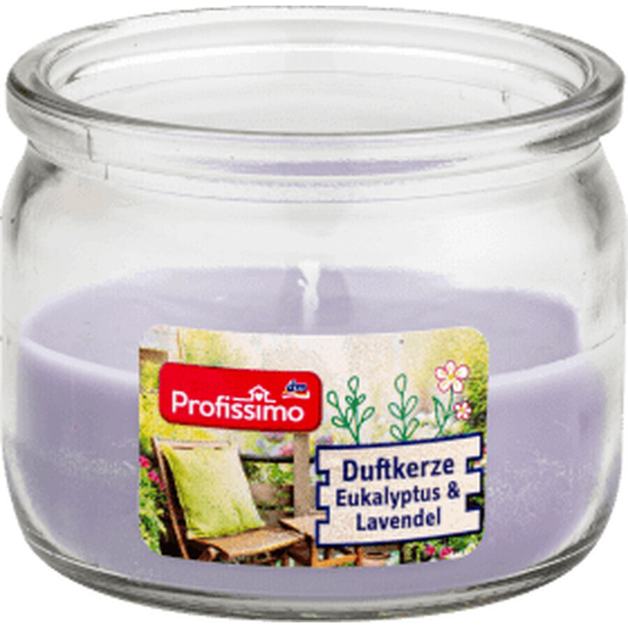 Profissimo Candela profumata in bottiglia con fragranza di eucalipto e lavanda, 1 pz.