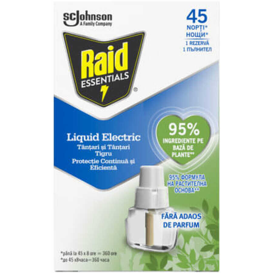 Raid Essentials Reserve Electric Mosquito Repellent, 27 ml
