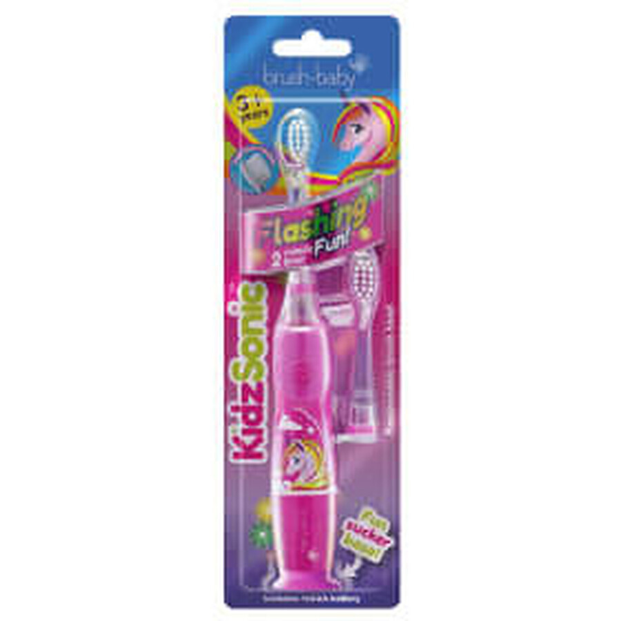 Brush-baby Periuță de dinți electrică KidzSonic, Unicorn, 1 buc